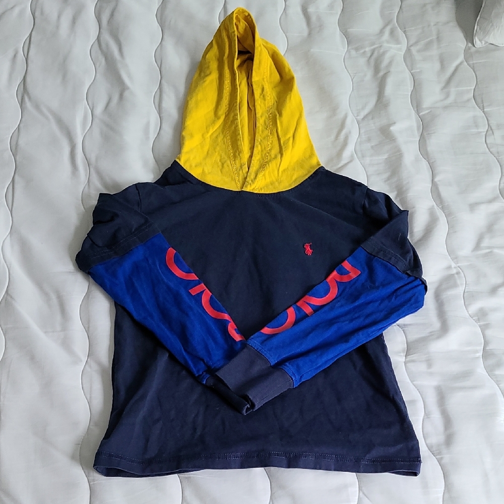 Polo Ralph Lauren Yellow and Navy Hoodie